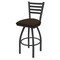 Holland Bar Stool Co 36" Swivel Bar Stool, Pewter Finish, Rein Coffee Seat 41036PW025 - alternate 1